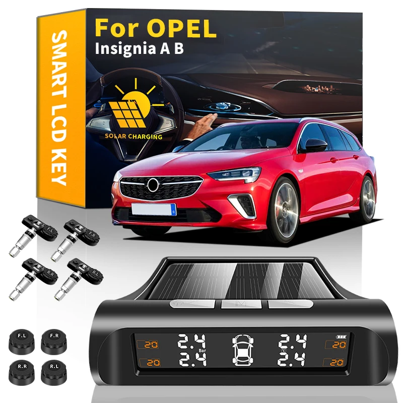 Smart Car TPMS Tire Pressure Monitoring System Solar Power Digital LCD Display Security Alarm Tire Sensor For Opel Insignia A B
Smart Car TPMS Tire Pressure Monitoring System Solar Power Digital LCD Display Security Alarm Tire Sensor For Opel Insignia A B