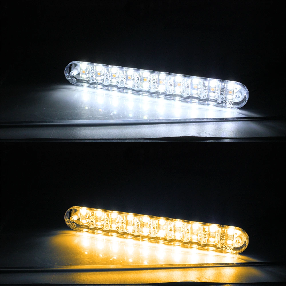 Super Bright LED Car COB Lights 12V Daytime Running Light DRL 2Pcs White and Yellow Driving Running Lamp
Super Bright LED Car COB Lights 12V Daytime Running Light DRL 2Pcs White and Yellow Driving Running Lamp