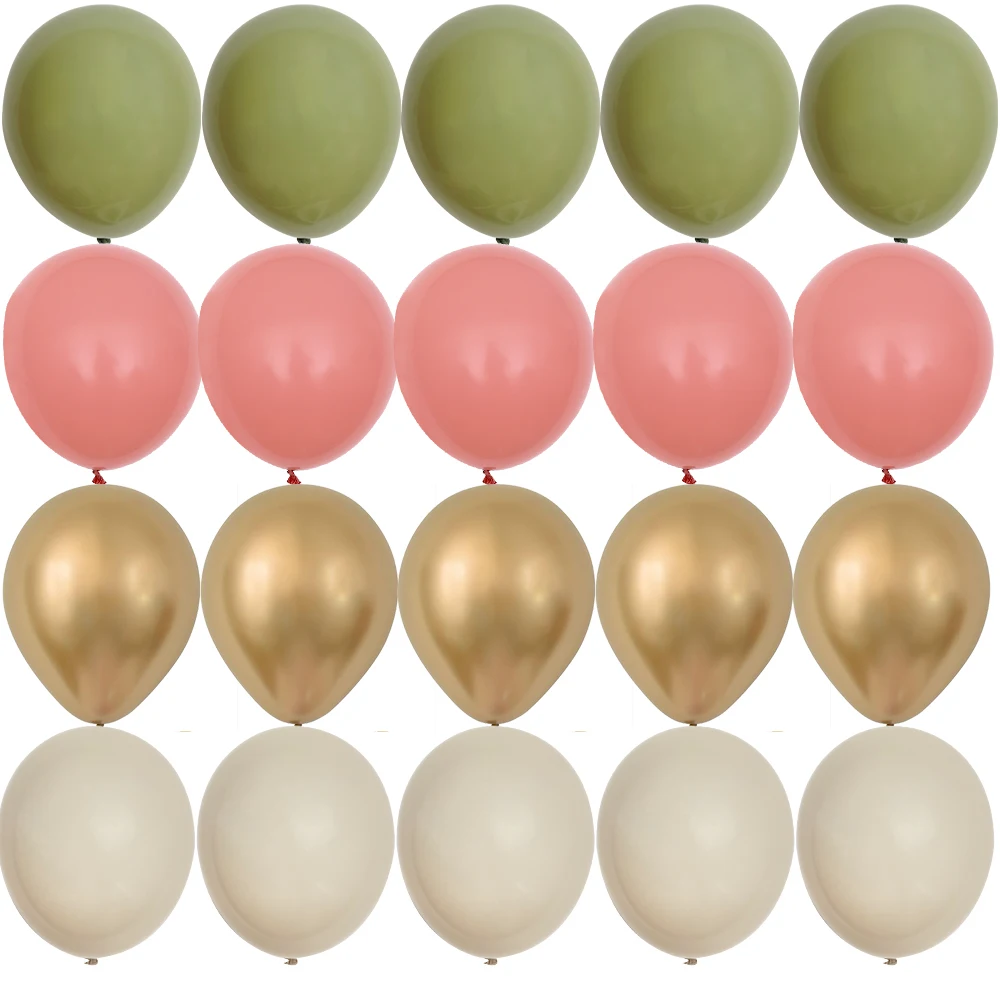 15/20PCS 10inch Balloons Vintage Pink Green Series Balloon Set for Happy Birthday Party Wedding Anniversary Decoration Supplies
15/20PCS 10inch Balloons Vintage Pink Green Series Balloon Set for Happy Birthday Party Wedding Anniversary Decoration Supplies