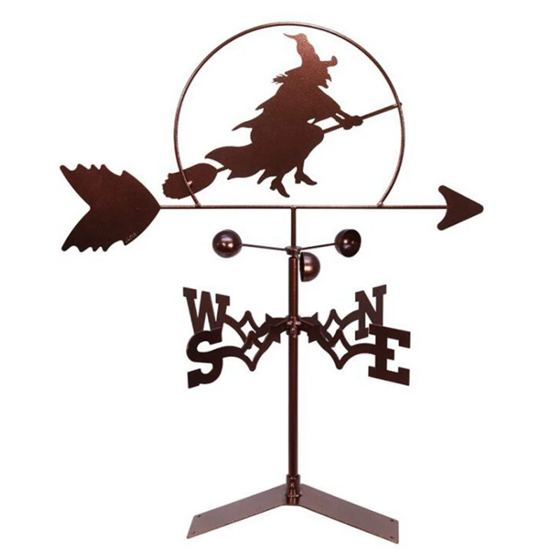 Witch Weather Vane Stainless Steel Spray Paint European-Style Gardening Metal Craft Ornaments
Witch Weather Vane Stainless Steel Spray Paint European-Style Gardening Metal Craft Ornaments