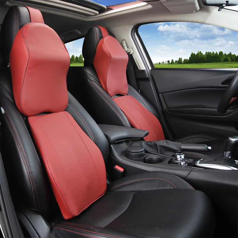 PU Car Headrest Pillow 3D Memory Foam Car Lumbar Support Cushion Seat Travel Neck Head Restraint Waist Pillow Holder for Autor
PU Car Headrest Pillow 3D Memory Foam Car Lumbar Support Cushion Seat Travel Neck Head Restraint Waist Pillow Holder for Autor