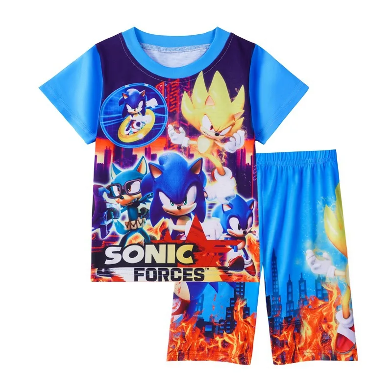 Boys Cartoon DSonic The Hedgehog Children's Hedgehog Sonic Boys Short-sleeved Cool Suit
Boys Cartoon DSonic The Hedgehog Children's Hedgehog Sonic Boys Short-sleeved Cool Suit