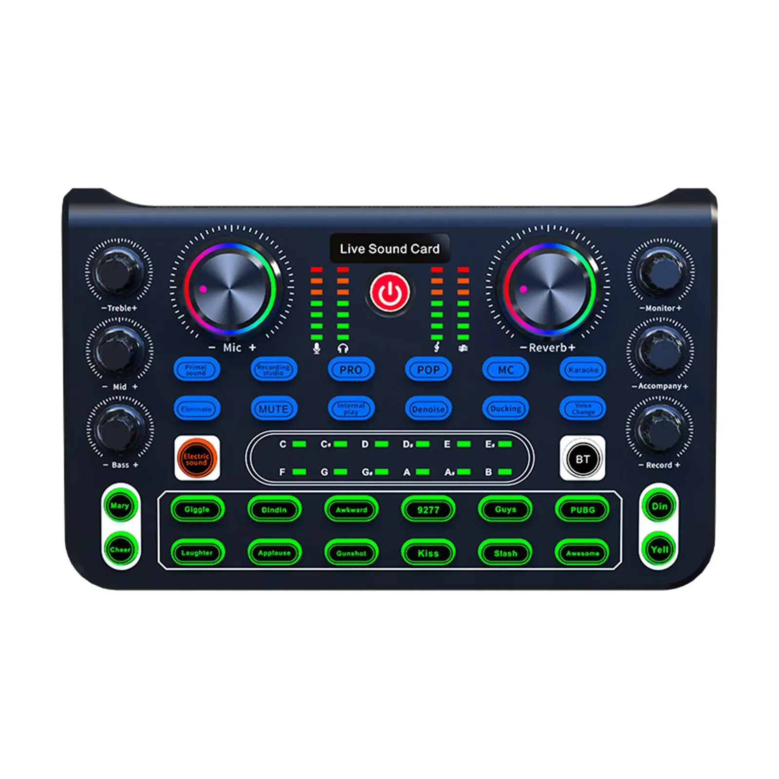 Mini Sound Mixer Sound Board Console Portable Sound Card Voice Changer for DJ Studio Podcasting Game Voice Gaming Recording
Mini Sound Mixer Sound Board Console Portable Sound Card Voice Changer for DJ Studio Podcasting Game Voice Gaming Recording