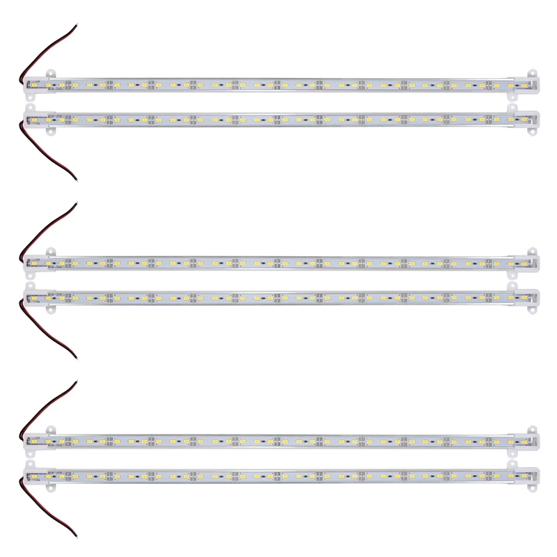 6X 50CM 12V 36 LED 5630 SMD Hard Strip Light Aluminum Shell With End Cap Warm White
6X 50CM 12V 36 LED 5630 SMD Hard Strip Light Aluminum Shell With End Cap Warm White