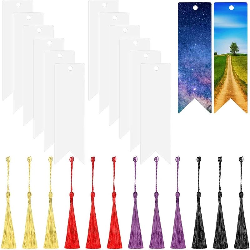 24PCS DIY Bookmark Colored Tassels Kit Transparent Book Page Mark Party Supplies Dropship
24PCS DIY Bookmark Colored Tassels Kit Transparent Book Page Mark Party Supplies Dropship