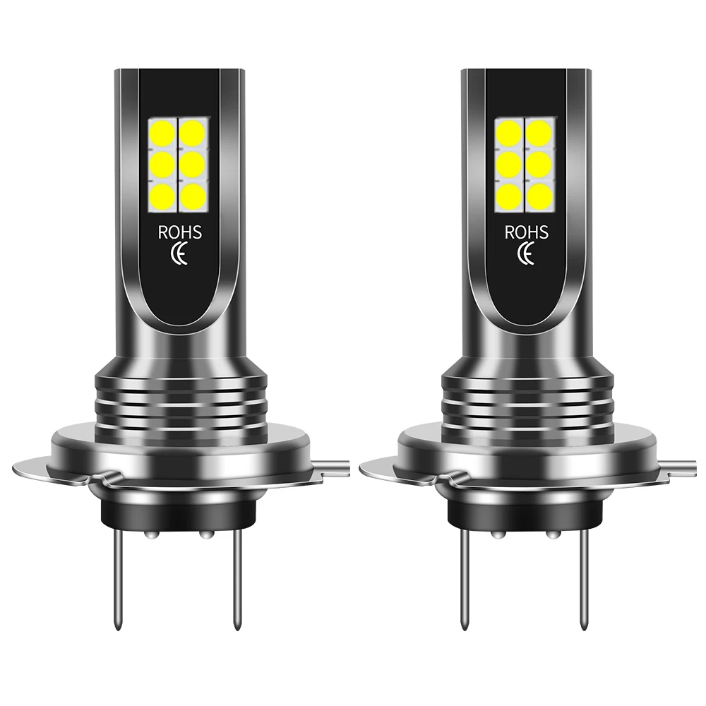 

2Pcs H4 H7 H11 H8 H9 H16 H7 Car LED Fog Lamps Light Bulbs DRL 9005 9006 Auto Driving Headlamp 6000K 12V 24V 80W Auto Headlights