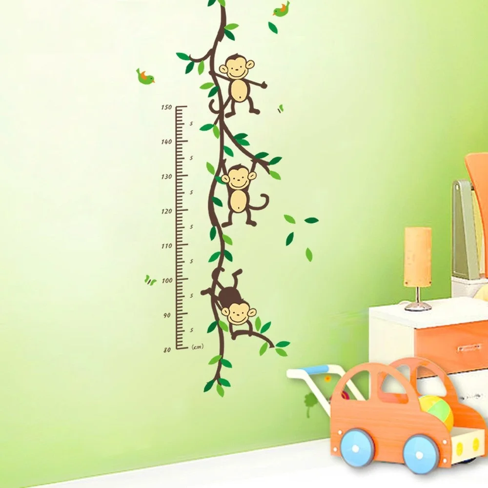Monkeys Growth Chart Wall Decals Kids Playroom Decoration Animal Home Pvc Sticker Baby Mural Art Diy
Monkeys Growth Chart Wall Decals Kids Playroom Decoration Animal Home Pvc Sticker Baby Mural Art Diy