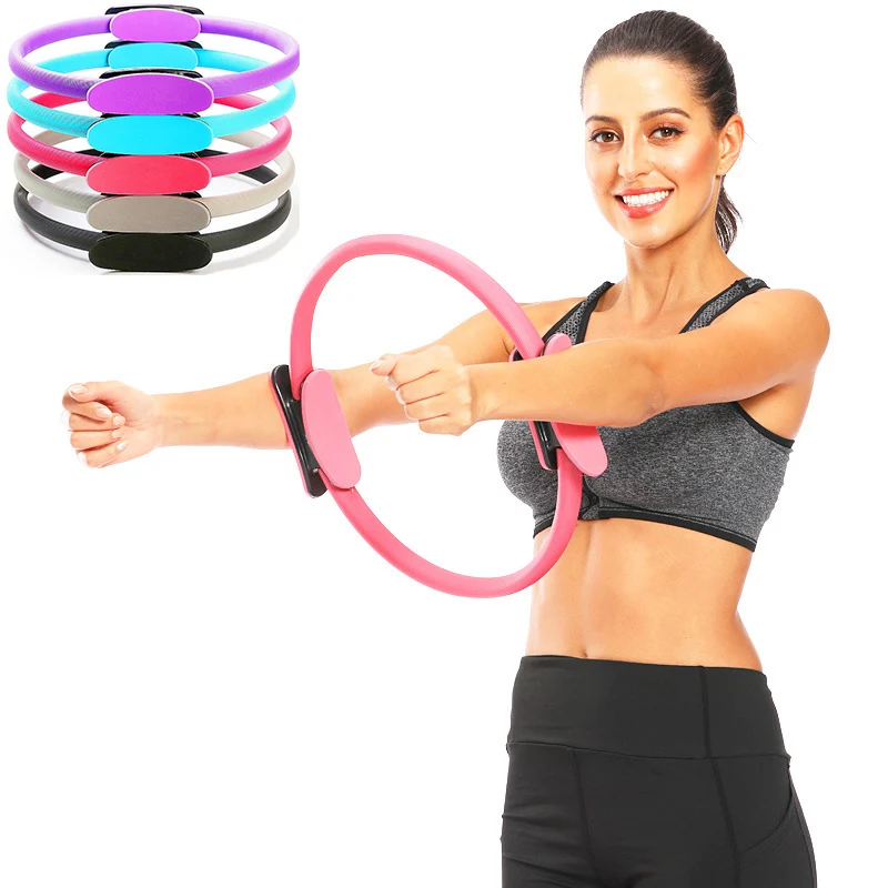 

Fitness Ring Circle Pilates Women Girl Exercise Home Resistance elasticity Yoga Ring Circle Gym Workout Pilates Accessories