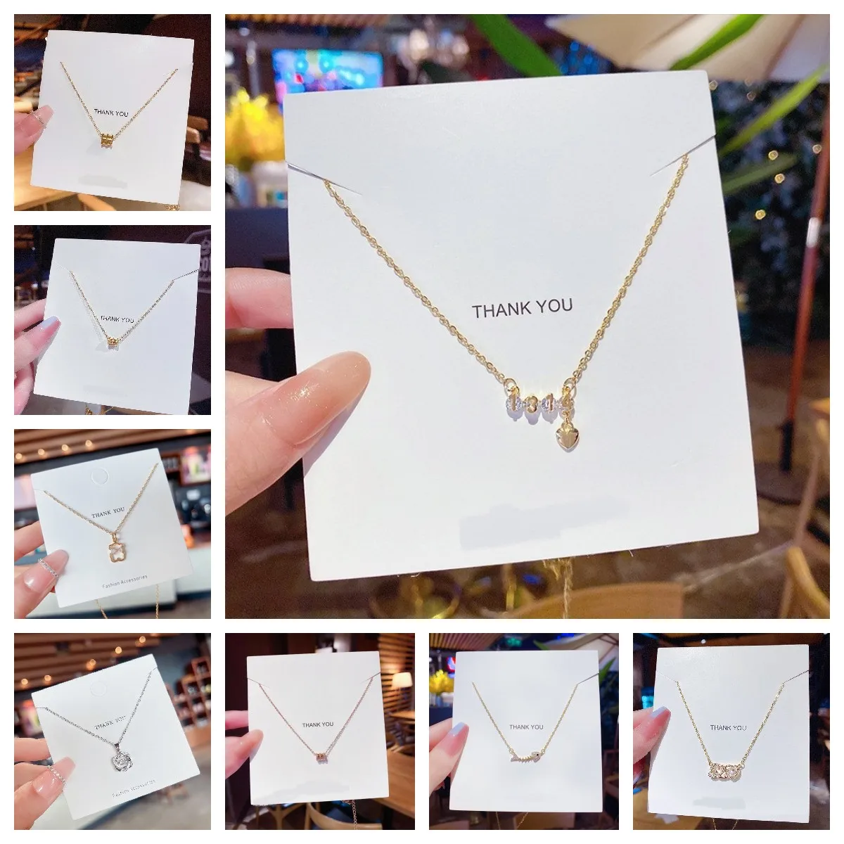 Trendy Multi Style Pendants Jewelry Silver Necklace for Women Gold Color Clavicle Chain Pendant femmo Best Gifts Free Shipping
Trendy Multi Style Pendants Jewelry Silver Necklace for Women Gold Color Clavicle Chain Pendant femmo Best Gifts Free Shipping