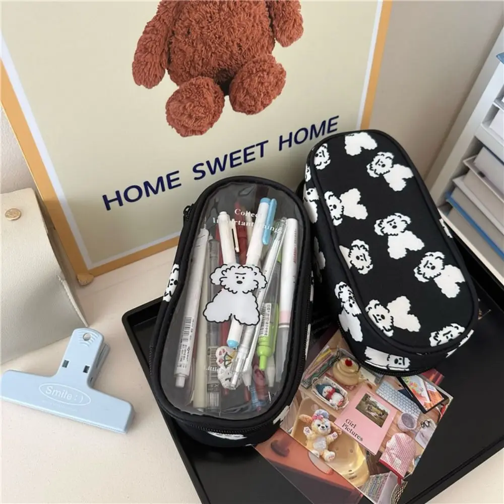 Cartoon Puppy Dog Zipper Pencil Bag Multi-function Transparent Storage Bag Large-capacity Cosmetic Pouch
Cartoon Puppy Dog Zipper Pencil Bag Multi-function Transparent Storage Bag Large-capacity Cosmetic Pouch