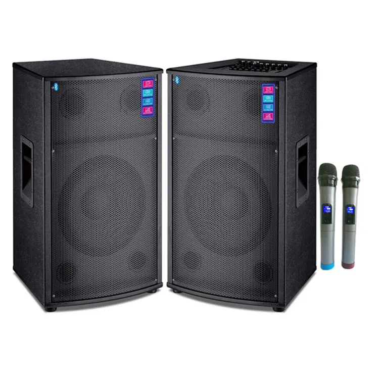 Big Amplifier Good sound Active Karaoke Speakers Pair 12Inch Professional Speaker With BT/FM/USB/SD/TWO Wireless MIC
Big Amplifier Good sound Active Karaoke Speakers Pair 12Inch Professional Speaker With BT/FM/USB/SD/TWO Wireless MIC