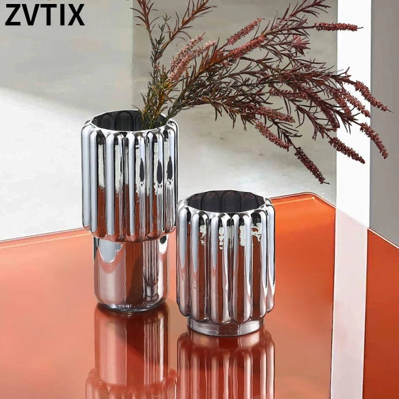 Creative Glass Vase Light Floral Ornaments Luxury Living Room Arrangement Flower Modern Accessories Minimalist Home Garden Decor
Creative Glass Vase Light Floral Ornaments Luxury Living Room Arrangement Flower Modern Accessories Minimalist Home Garden Decor