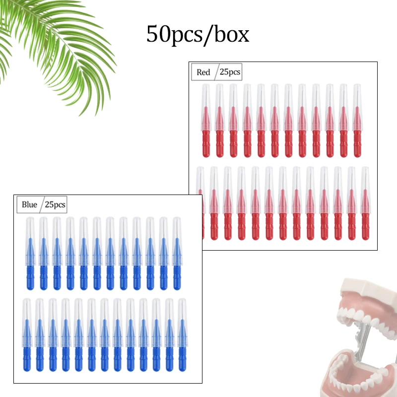 50Pcs Interdental Brushes Health Care Teeth Whitening Interdental Cleaners Orthodontic Dental Tooth Brush Oral Hygiene Tool
50Pcs Interdental Brushes Health Care Teeth Whitening Interdental Cleaners Orthodontic Dental Tooth Brush Oral Hygiene Tool