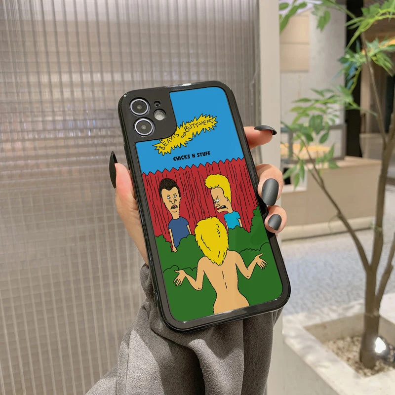 Lens Protection Soft Cover Jelly Color Cartoon Animation Beavis and Butt-head Phone Case For iPhone11 8Plus 14 13 12Pro XSMax XR
Lens Protection Soft Cover Jelly Color Cartoon Animation Beavis and Butt-head Phone Case For iPhone11 8Plus 14 13 12Pro XSMax XR