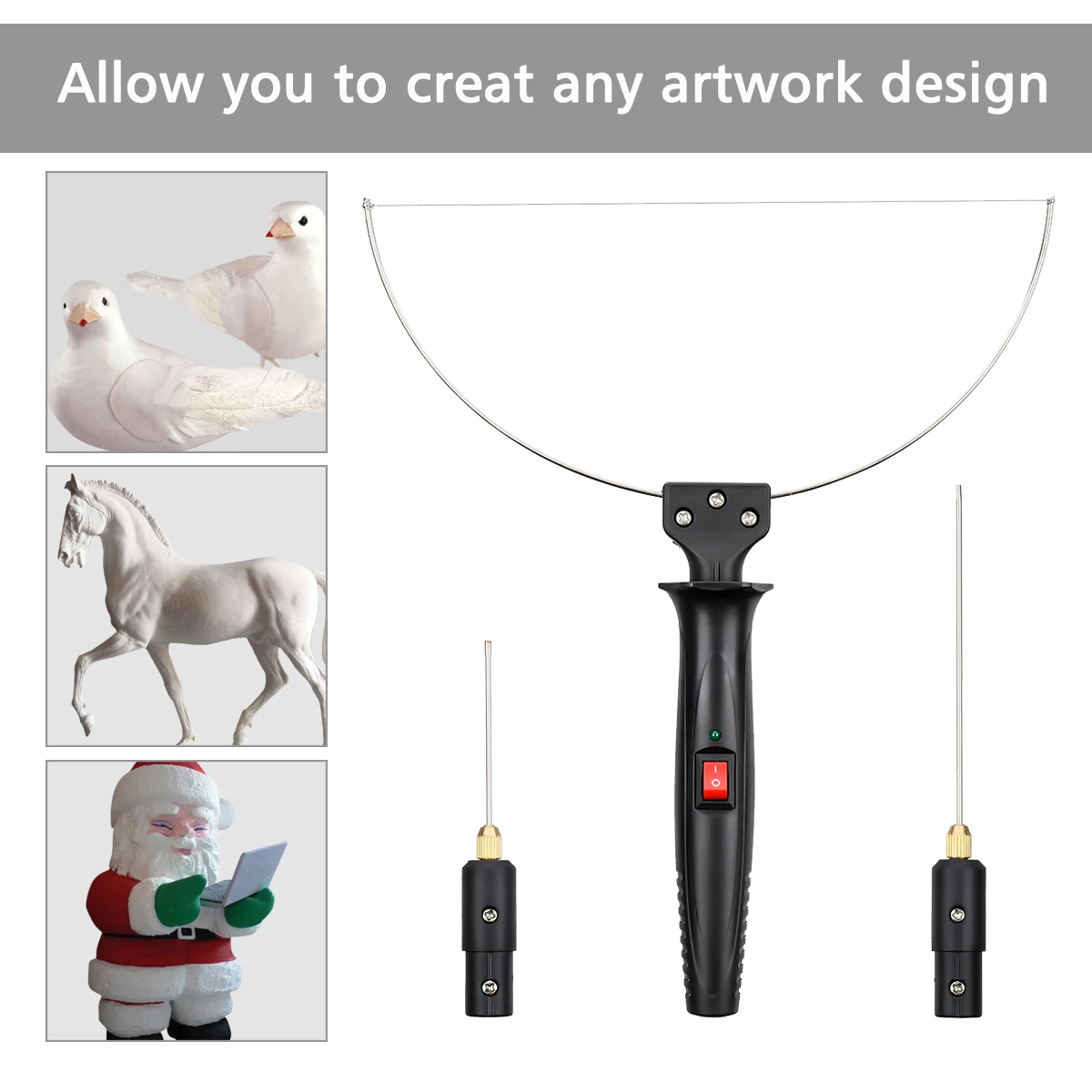 3 in 1 Foam Cutter Electric Cutting Machine Pen Tools Kit Styrofoam Cutting Pen with Electronic Voltage Transformer Adaptor
3 in 1 Foam Cutter Electric Cutting Machine Pen Tools Kit Styrofoam Cutting Pen with Electronic Voltage Transformer Adaptor