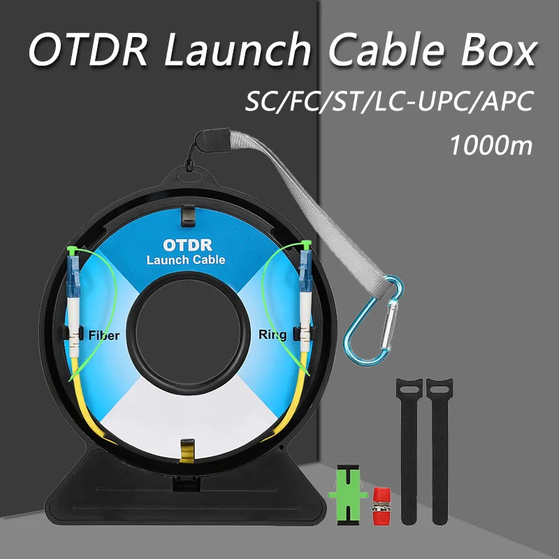 

COMPTYCO SC/FC/ST/LC-UPC/APC Fiber Rings 1000M OTDR Dead Zone Eliminator, Fiber Optic OTDR Launch Cable Box SC/UPC-LC/APC