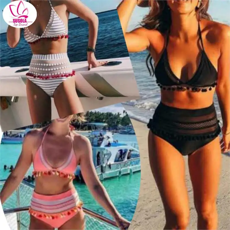 2022 Sexy Halter Retro Mesh Hollow Out String Biquini Bathing Suit Female Swimsuit High Waist Swimwear Women Bikini
2022 Sexy Halter Retro Mesh Hollow Out String Biquini Bathing Suit Female Swimsuit High Waist Swimwear Women Bikini