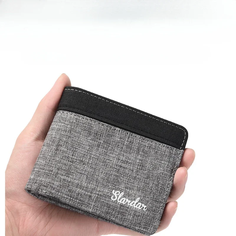 Men Fashion Canvas Wallet Short Purse Credit Card Case Bag Black/blue/gray Card Holder Wallet Male Money Bag 2023 bank Holder
Men Fashion Canvas Wallet Short Purse Credit Card Case Bag Black/blue/gray Card Holder Wallet Male Money Bag 2023 bank Holder