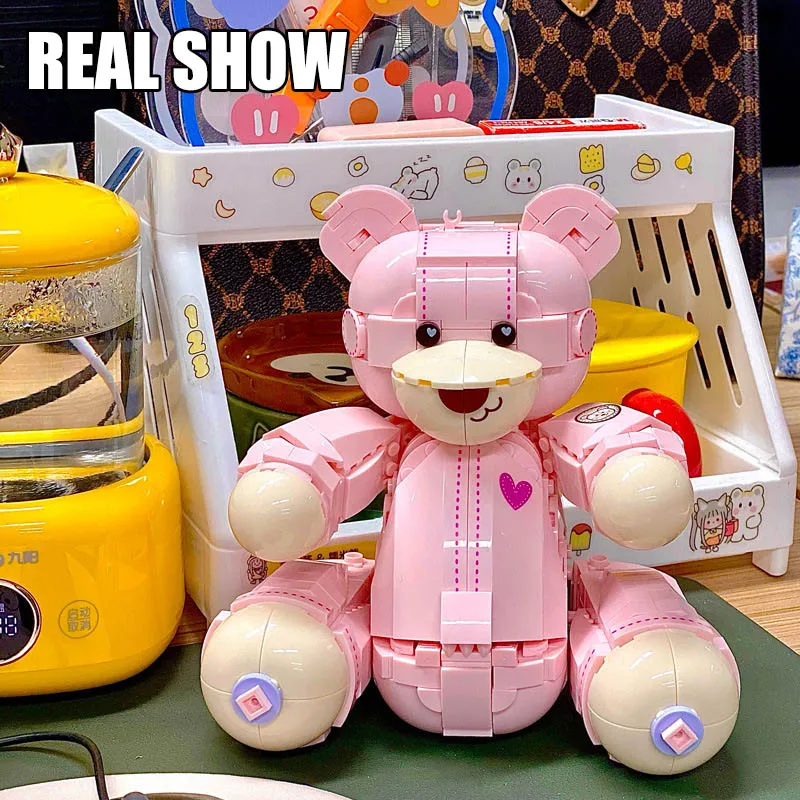Creative JAKI Fomantic Teddy Bear Building Blocks,City DIY Cartoon Animal Bear Model Bricks Toys for Kids Girls Friends Gift
Creative JAKI Fomantic Teddy Bear Building Blocks,City DIY Cartoon Animal Bear Model Bricks Toys for Kids Girls Friends Gift