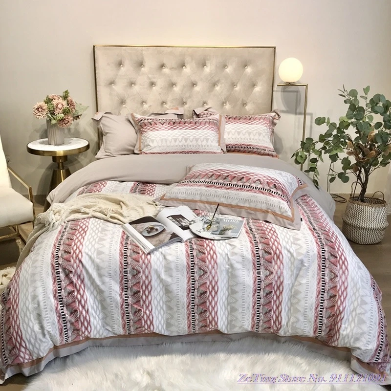 4pcs Bedding Set Light luxury Nordic style 80brushed cotton Duvet Cover thick autumn winter simple American linen QuiltCover 1.8
4pcs Bedding Set Light luxury Nordic style 80brushed cotton Duvet Cover thick autumn winter simple American linen QuiltCover 1.8