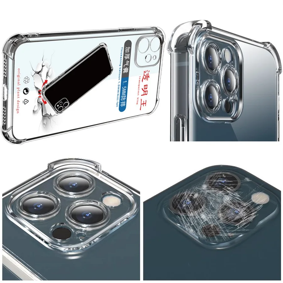 Transparent Shockproof Case for iPhone 13 12 11 14 Pro Max XS XR 7 8 Plus Clear Anti-knock Phone Shell Soft TPU Back Cover
Transparent Shockproof Case for iPhone 13 12 11 14 Pro Max XS XR 7 8 Plus Clear Anti-knock Phone Shell Soft TPU Back Cover
