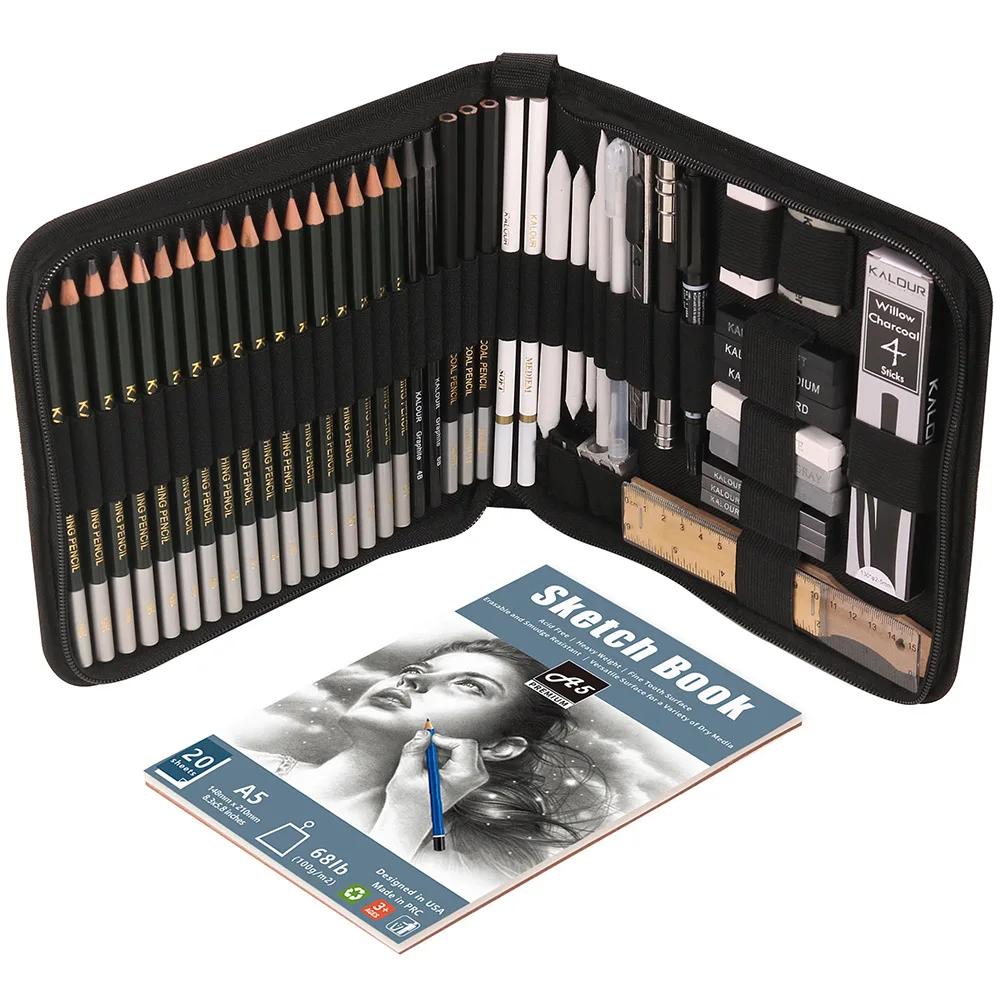 Kit Charcoal Sharpen Drawing 54pcs/set Graphite Pencil Sticks Pencils Including Sketch Professional Sketch Pencils Erasers
Kit Charcoal Sharpen Drawing 54pcs/set Graphite Pencil Sticks Pencils Including Sketch Professional Sketch Pencils Erasers