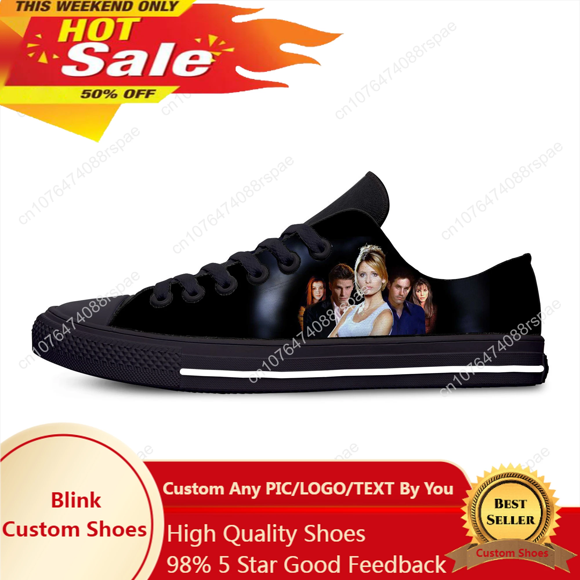 Buffy The Vampire Slayer Anime Cartoon Comic Manga Casual Cloth Shoes Low Top Lightweight Breathable 3D Print Men Women Sneakers
Buffy The Vampire Slayer Anime Cartoon Comic Manga Casual Cloth Shoes Low Top Lightweight Breathable 3D Print Men Women Sneakers