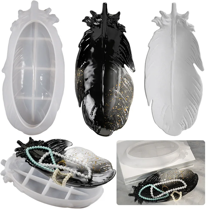 Feather Shaped Plate Dish Resin Silicone Mold Home Decoration To Make Crafts Epoxy Mould
Feather Shaped Plate Dish Resin Silicone Mold Home Decoration To Make Crafts Epoxy Mould