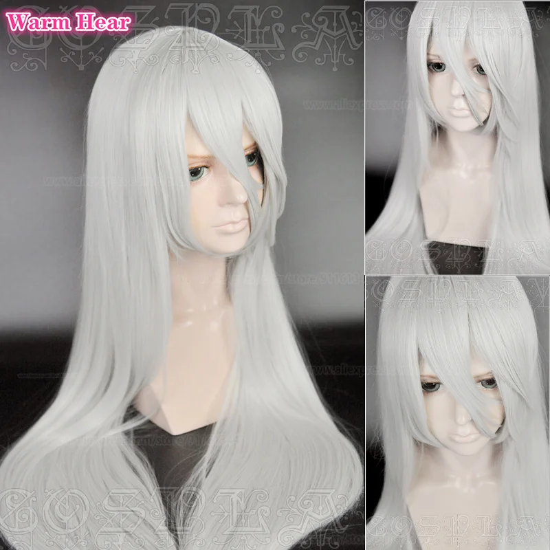 

Женский парик из аниме Kamisama Hajimemashita/ТОМО косплей, длинный серебристый белый термостойкий парик длиной 100 см + шапочка для парика