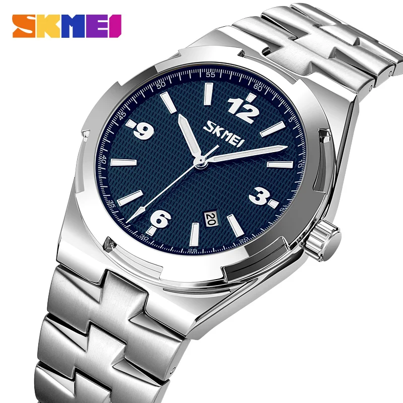 SKMEI Top Brand 2022 Luxury Stainless Steel Watch Mens Casual 3Bar Waterproof Quartz Wristwatches Date Clock relogio masculino
SKMEI Top Brand 2022 Luxury Stainless Steel Watch Mens Casual 3Bar Waterproof Quartz Wristwatches Date Clock relogio masculino