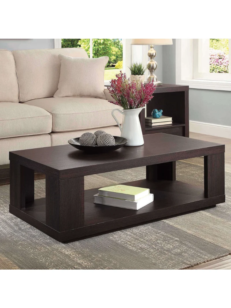 Лучшие дома и сады, кофейный столик Steele с нижней полкой, эспрессо
Лучшие дома и сады, кофейный столик Steele с нижней полкой, эспрессо