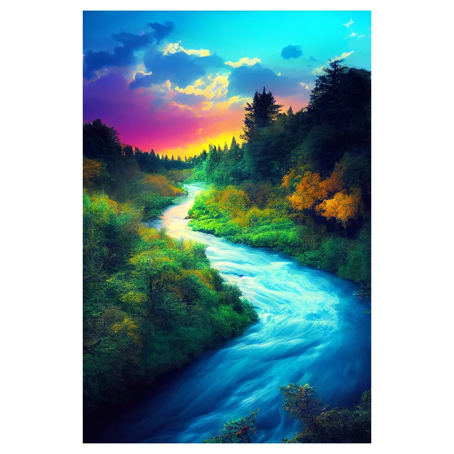 Diamond Painting DIY Winding River Of Color Drill Embroidery Scenery Cross Stitch Kit Diamond Mosaic Rhinestone Picture Handmad
Diamond Painting DIY Winding River Of Color Drill Embroidery Scenery Cross Stitch Kit Diamond Mosaic Rhinestone Picture Handmad