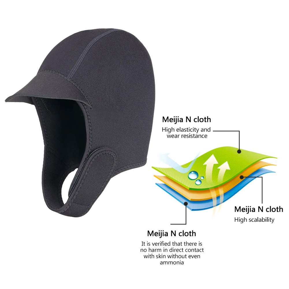 Neoprene Snorkeling Hat Wear-resistant Swim Pool Hats Sun Protection Ear Protector Snorkel Equipment for Surfing Kayak Rafting
Neoprene Snorkeling Hat Wear-resistant Swim Pool Hats Sun Protection Ear Protector Snorkel Equipment for Surfing Kayak Rafting