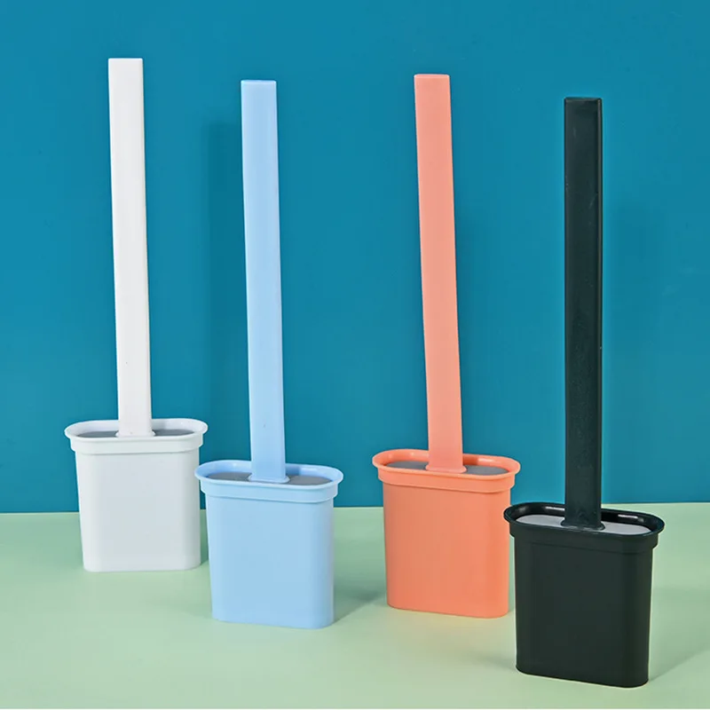 Silicone Toilet Brush with Waterproof Base Toilet Flat Brush Cleaning Tool Set Wall Mounting Free Punch Bathroom Accessories
Silicone Toilet Brush with Waterproof Base Toilet Flat Brush Cleaning Tool Set Wall Mounting Free Punch Bathroom Accessories