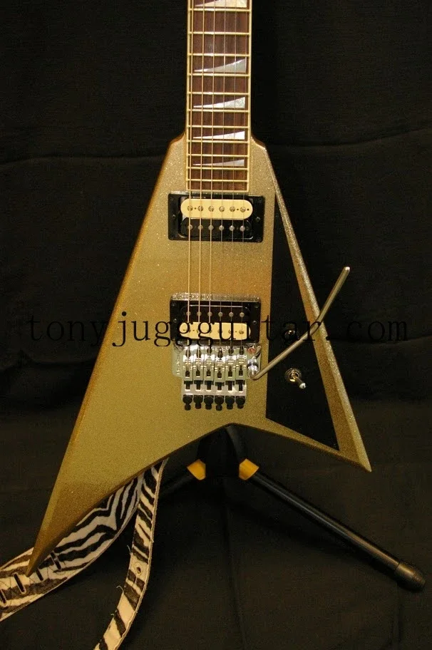 Rhxflame Jack First Five 30th Anniversary Randy Rhoads Gold Metal Flake Sparkle Fly V Guitar Reverse Shark Fin Inlays,
Rhxflame Jack First Five 30th Anniversary Randy Rhoads Gold Metal Flake Sparkle Fly V Guitar Reverse Shark Fin Inlays,