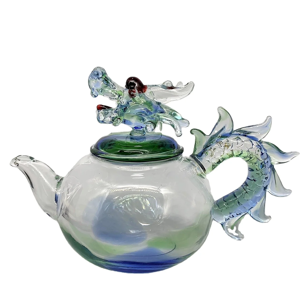 Coloured Dragon Teapot Borosilicate Glass Tea Pot
Coloured Dragon Teapot Borosilicate Glass Tea Pot