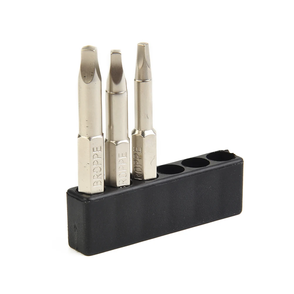 3pcs 50mm Electric Driver Bits Set Hand Tools Screwdriver Drill Bit S1 S3 1/4 Inch Hex Shank Magnetic Square Head Screwdriver
3pcs 50mm Electric Driver Bits Set Hand Tools Screwdriver Drill Bit S1 S3 1/4 Inch Hex Shank Magnetic Square Head Screwdriver