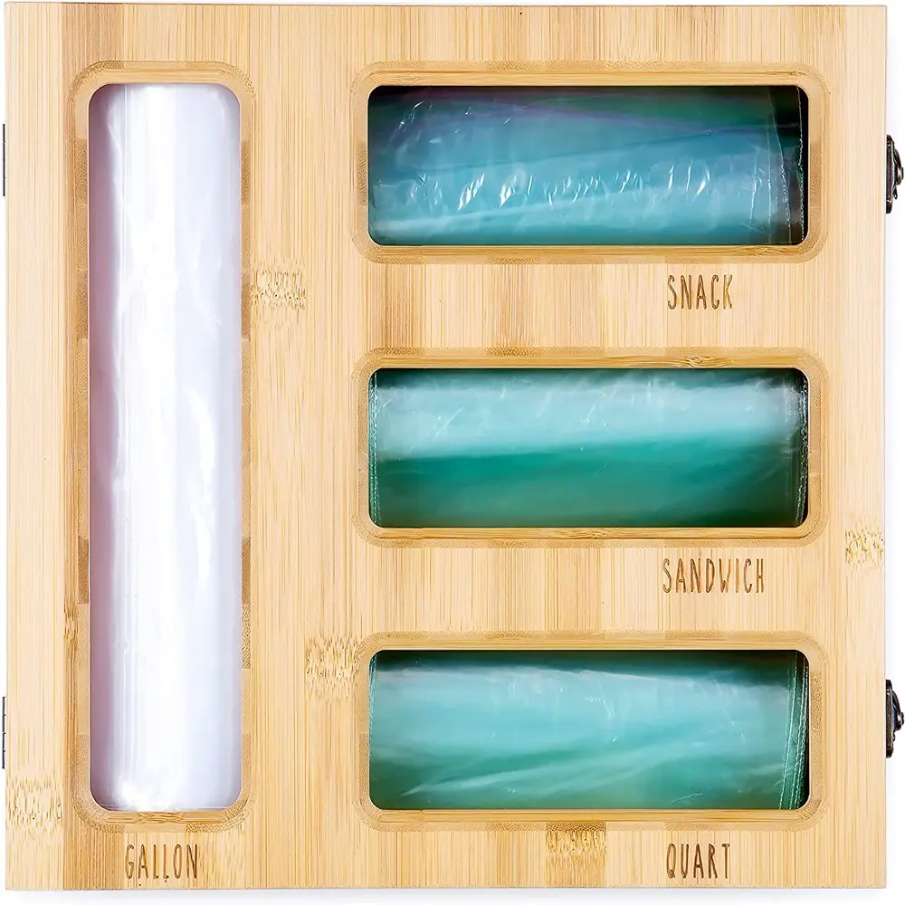 Ziplock Bag Organizer for Kitchen Drawer Storage - Fits Any Gallon, Quart, Sandwich, and Snack Food Bags
Ziplock Bag Organizer for Kitchen Drawer Storage - Fits Any Gallon, Quart, Sandwich, and Snack Food Bags