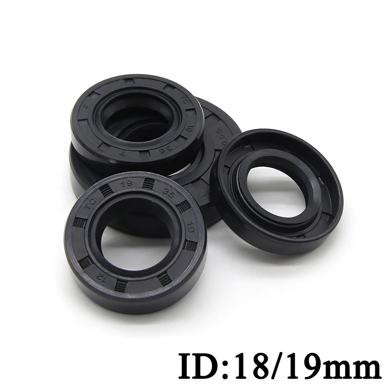 ID 18/19mm NBR Nitrile Rubber Shaft Oil Seal TC-18/19*28/30/32/35/40/42/45/47*5/6/7/8 Nitrile Double Lip Oil Seal
ID 18/19mm NBR Nitrile Rubber Shaft Oil Seal TC-18/19*28/30/32/35/40/42/45/47*5/6/7/8 Nitrile Double Lip Oil Seal