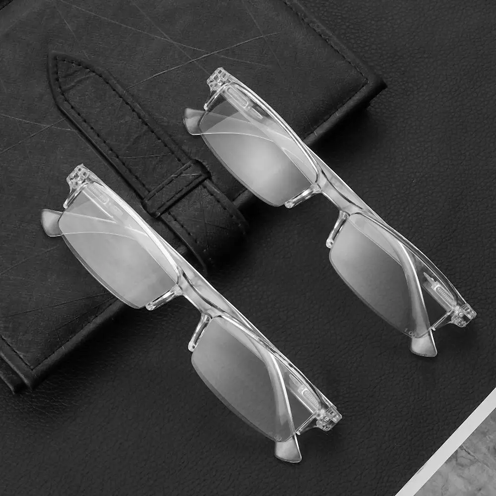 Unisex Ultralight Resin Lens Transparent Silver Presbyopic Glasses Reading Glasses Plastic Frame Flat Mirror Eyewear
Unisex Ultralight Resin Lens Transparent Silver Presbyopic Glasses Reading Glasses Plastic Frame Flat Mirror Eyewear