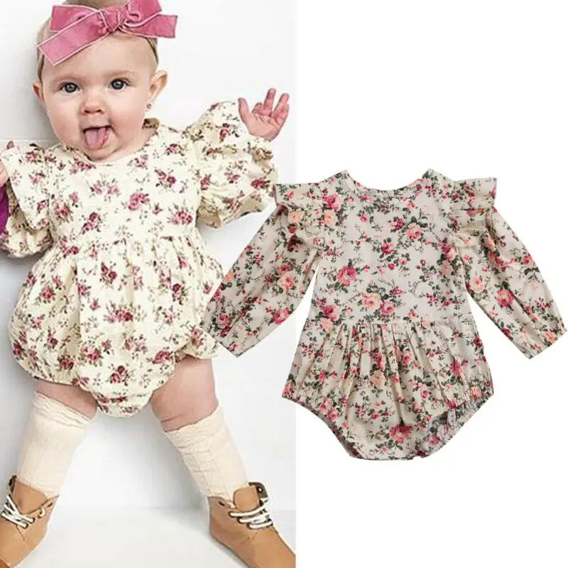 Baby Girl Floral Print Bodysuit Long Sleeve O-Neck Ruffle Romper 0-18M Newborn Infant Toddler Spring Fall Casual Jumpsuit Outfit
Baby Girl Floral Print Bodysuit Long Sleeve O-Neck Ruffle Romper 0-18M Newborn Infant Toddler Spring Fall Casual Jumpsuit Outfit