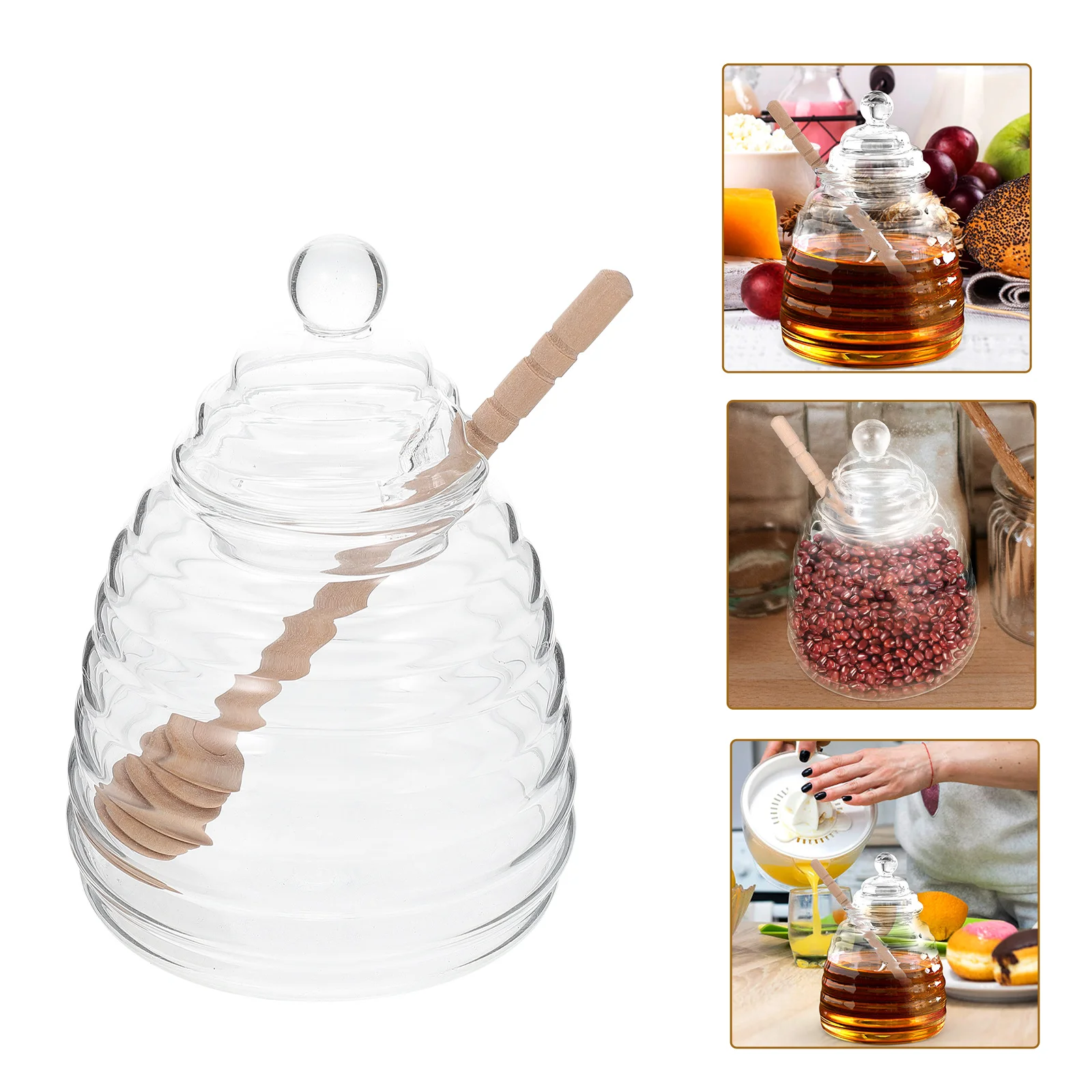 Wax Melter Honey Jar Dipper Lid Glass Honey Pot Container Dipper Honey Dispenser Glass Honey Holder Home Kitchen
Wax Melter Honey Jar Dipper Lid Glass Honey Pot Container Dipper Honey Dispenser Glass Honey Holder Home Kitchen