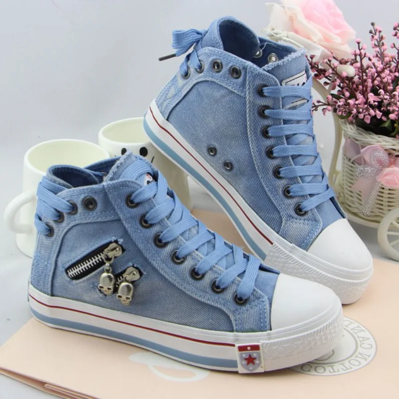 Women Fashion Sneakers Denim Canvas Shoes Spring/Autumn Casual Shoes Trainers Walking Skateboard Lace-up Shoes Femmes Breathable
Women Fashion Sneakers Denim Canvas Shoes Spring/Autumn Casual Shoes Trainers Walking Skateboard Lace-up Shoes Femmes Breathable