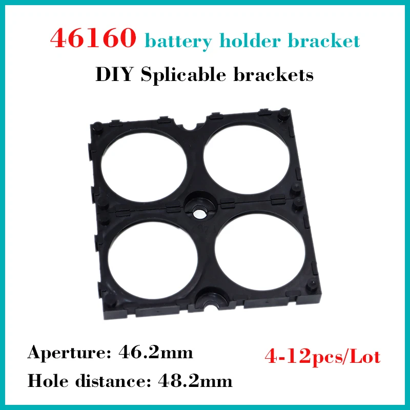 8pcs/Lot 46160 Battery Bracket Safety fixed support DIY Cell holder bracket Lithium battery 2x46160 High-quality Plastic bracket
8pcs/Lot 46160 Battery Bracket Safety fixed support DIY Cell holder bracket Lithium battery 2x46160 High-quality Plastic bracket