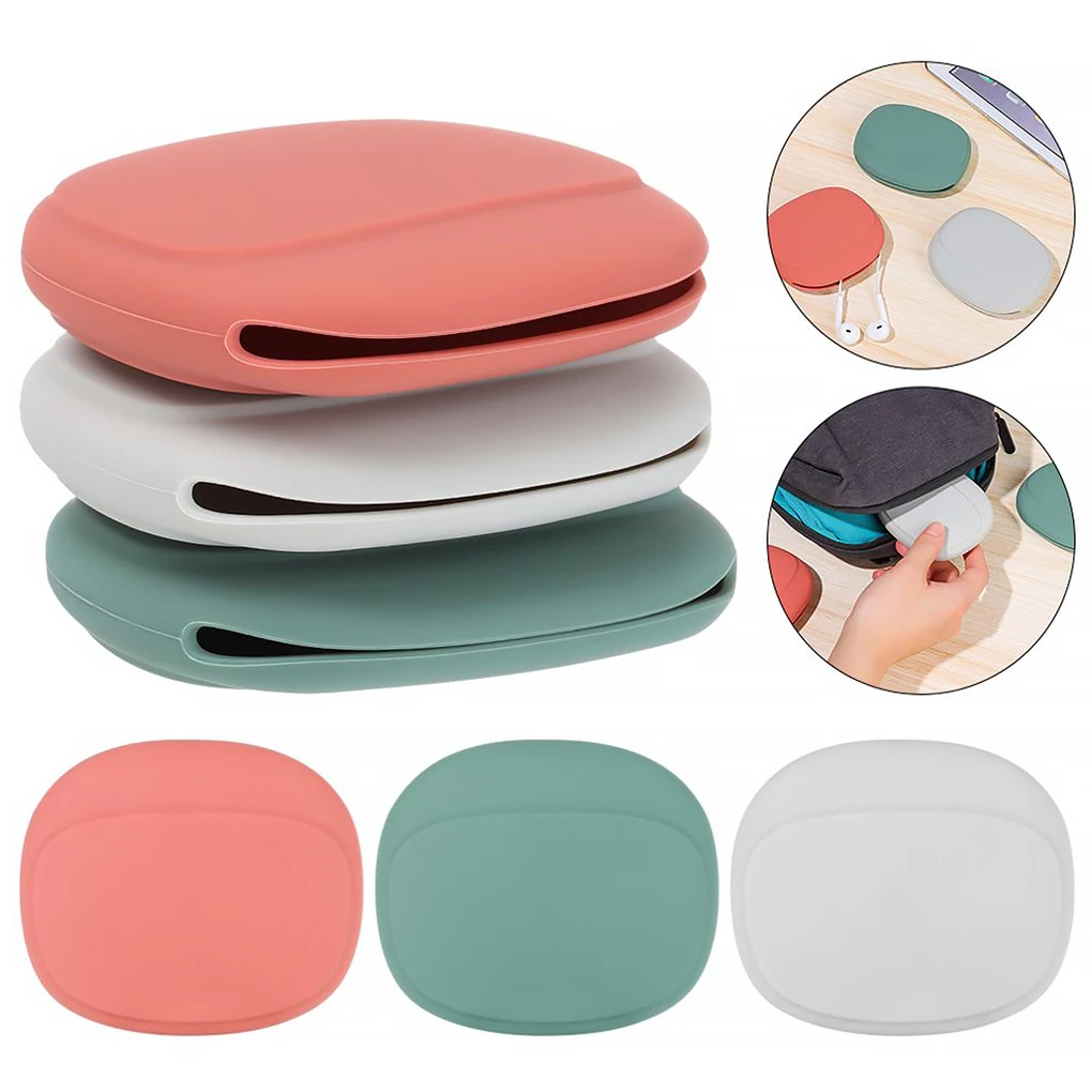 Portable Headphone Storage Box Silicone Earphone Data Cable U Disk Organizer Cute Coins Purse Case Bag Travel Business Trip Gray
Portable Headphone Storage Box Silicone Earphone Data Cable U Disk Organizer Cute Coins Purse Case Bag Travel Business Trip Gray