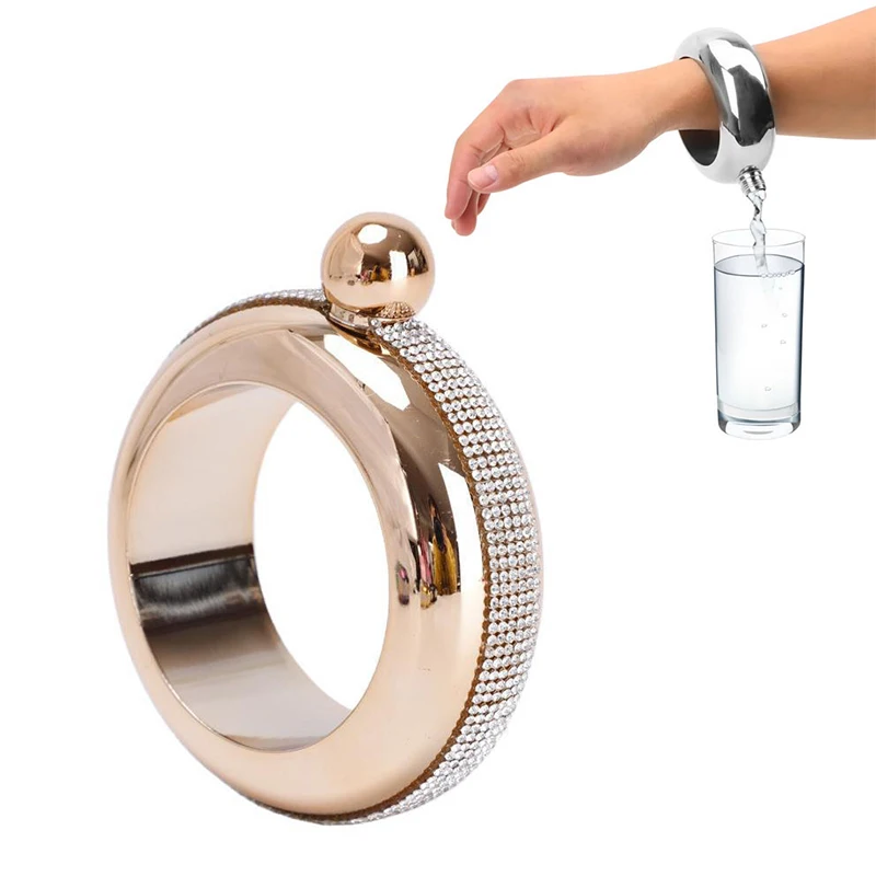 1Pc 3.5OZ Drinkware Accessories for Whiskey Vodka Alcohol Round Chic Hip Flask Bracelet Elegant Wine Bottle Bangle Hip Flask
1Pc 3.5OZ Drinkware Accessories for Whiskey Vodka Alcohol Round Chic Hip Flask Bracelet Elegant Wine Bottle Bangle Hip Flask