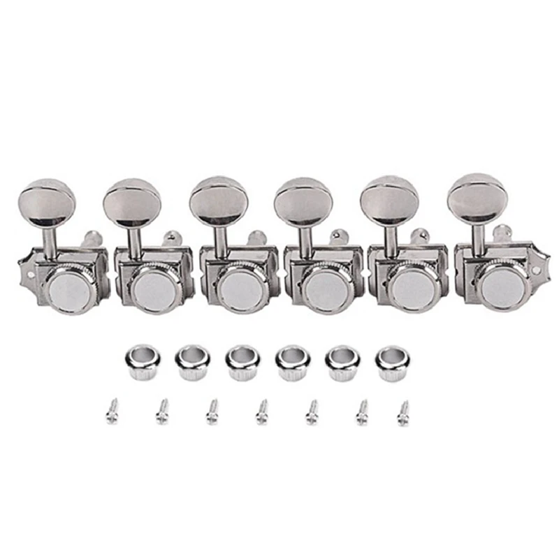 Electric Guitar Machine Heads Tuners Metal Lock Silver Guitar Right Tuning Pegs Right Tuner
Electric Guitar Machine Heads Tuners Metal Lock Silver Guitar Right Tuning Pegs Right Tuner