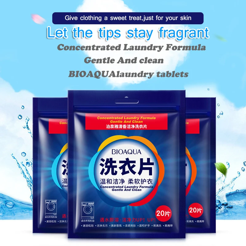20 pcs Efficient detergent washing powder concentrate liquido para lavar ropa Multifunction laundry tablet travel laundry powder
20 pcs Efficient detergent washing powder concentrate liquido para lavar ropa Multifunction laundry tablet travel laundry powder