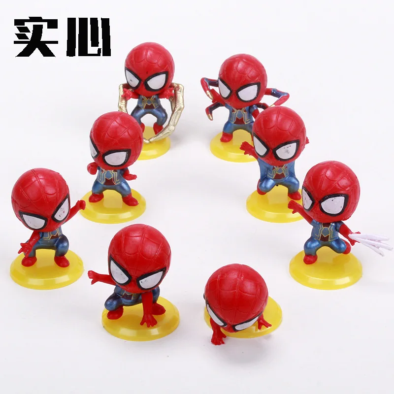 8Pcs 6Cm Marvel Avengers Spidermanaction Figure Toys Cake Decoration Ornaments Pvc Solid Spider-Man Avengers Car Model Doll
8Pcs 6Cm Marvel Avengers Spidermanaction Figure Toys Cake Decoration Ornaments Pvc Solid Spider-Man Avengers Car Model Doll