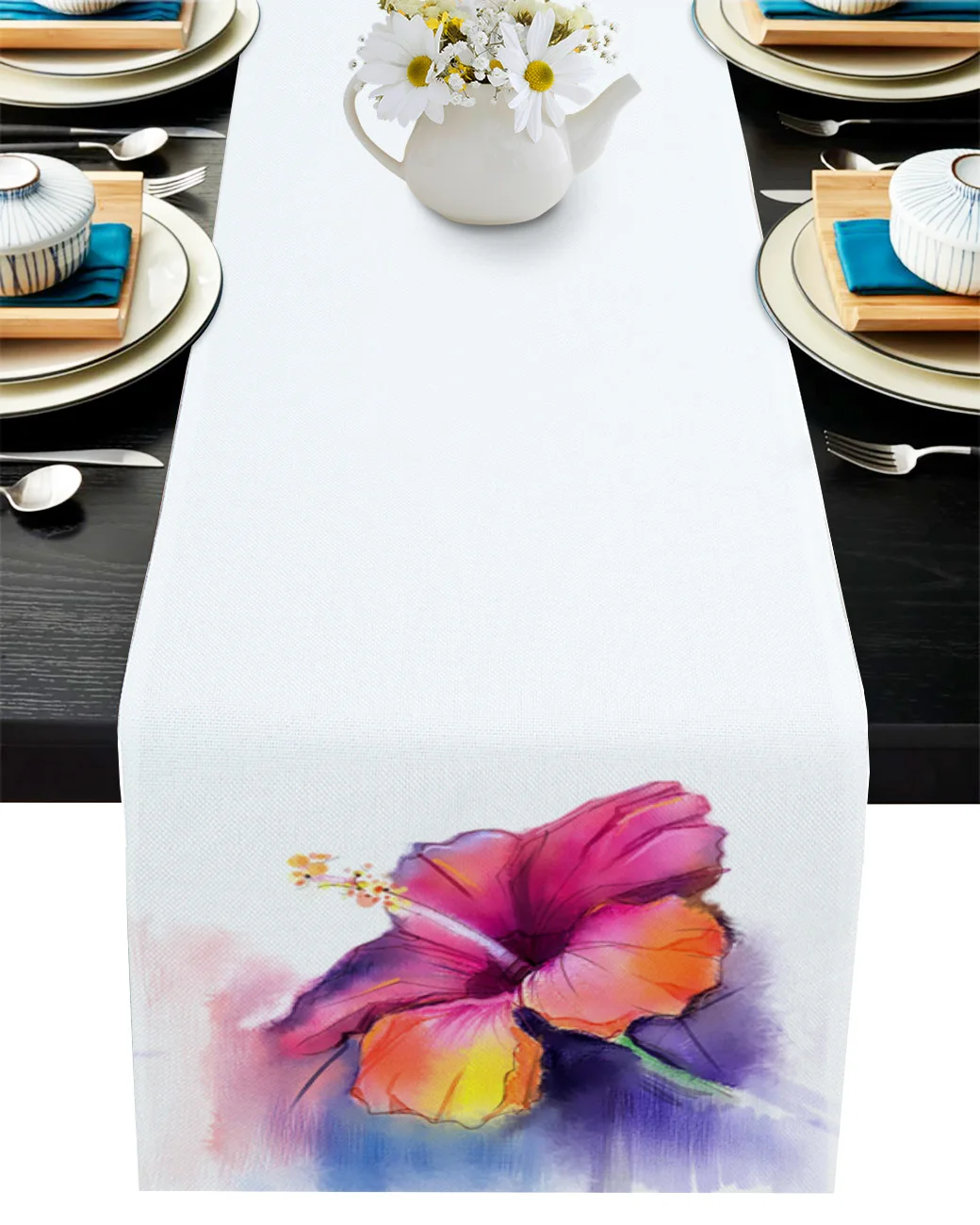 Hibiscus Flower Watercolor Painting Table Runner Table Flag Home Party Decorative Tablecloth Table Runners For Wedding
Hibiscus Flower Watercolor Painting Table Runner Table Flag Home Party Decorative Tablecloth Table Runners For Wedding